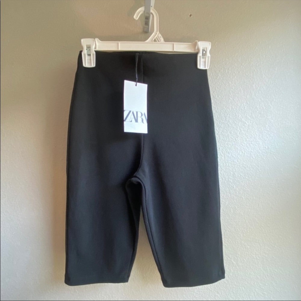 Zara Ribbed Ottoman Bike Shorts XS NWT